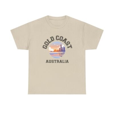 Gold Coast Australia Graphic Tee - Unisex Heavy Cotton T-Shirt - Image 12