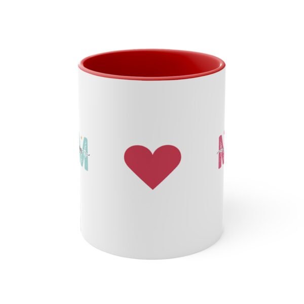Colorful Accent Mug - 'Mum I Love You' Design - Perfect for Mother's Day