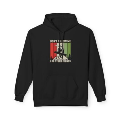 Unisex Fleece Snowboarding Hoodie with a funny message, Great for Casual Outings, Men's Fashion