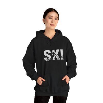 Ski Enthusiast Hooded Sweatshirt | Cozy Winter Hoodie, Ski Apparel, Gift for Skiers, Sportswear, Unisex Ski Hoodie - Image 5