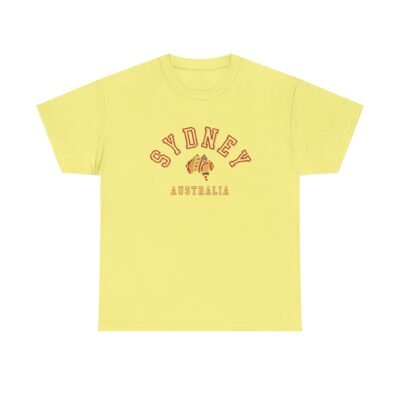 Sydney Australia Unisex Heavy Cotton Tee, Casual Wear, Travel Shirt, Gift for Him/Her, Summer Outfit, Vacation Apparel - Image 24