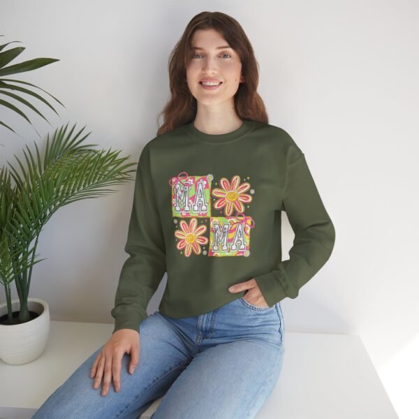Colorful MAMA Sweatshirt - Unisex Heavy Blend™ Crewneck for Moms - Mother's Day Gift - Image 5