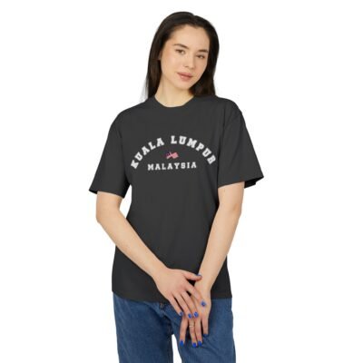 Unisex Heavy Faded Tee - Nostalgic Kuala Lumpur Graphic, Perfect Gift for Travelers, Casual Wear, Summer Vibes, Exploration T-Shirt - Image 7