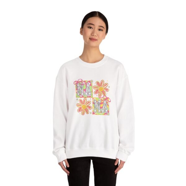 Colorful MAMA Sweatshirt - Unisex Heavy Blend™ Crewneck for Moms - Mother's Day Gift - Image 9