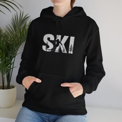 Ski Enthusiast Hooded Sweatshirt | Cozy Winter Hoodie, Ski Apparel, Gift for Skiers, Sportswear, Unisex Ski Hoodie - Image 7