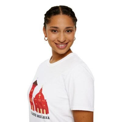 I Love Melaka Unisex Softstyle T-Shirt - Comfortable Travel Tee - Image 6