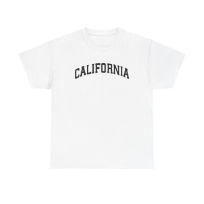 California Unisex Heavy Cotton Tee - Casual Summer Style, Perfect for Travel, Outdoor Adventures, and Beach Days - Image 2
