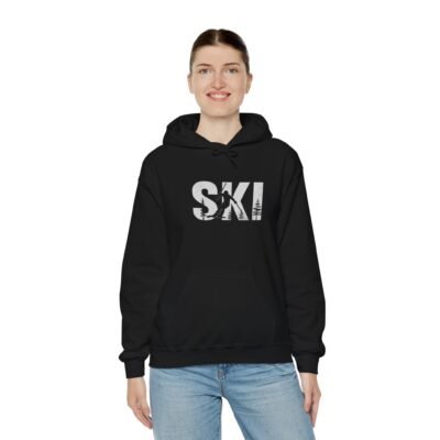 Ski Enthusiast Hooded Sweatshirt | Cozy Winter Hoodie, Ski Apparel, Gift for Skiers, Sportswear, Unisex Ski Hoodie - Image 8