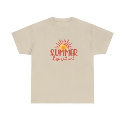 Summer Lovin' Unisex Heavy Cotton Tee - Perfect for Warm Days, Beach Outings, Vacations, Gifts, Festivals - Image 19