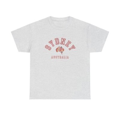 Sydney Australia Unisex Heavy Cotton Tee, Casual Wear, Travel Shirt, Gift for Him/Her, Summer Outfit, Vacation Apparel - Image 11
