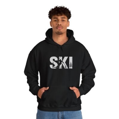 Ski Enthusiast Hooded Sweatshirt | Cozy Winter Hoodie, Ski Apparel, Gift for Skiers, Sportswear, Unisex Ski Hoodie - Image 6