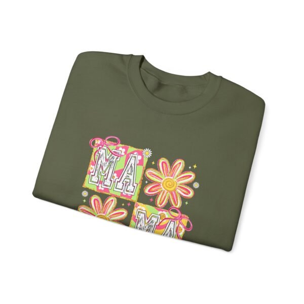 Colorful MAMA Sweatshirt - Unisex Heavy Blend™ Crewneck for Moms - Mother's Day Gift - Image 2