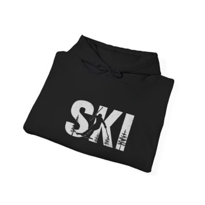 Ski Enthusiast Hooded Sweatshirt | Cozy Winter Hoodie, Ski Apparel, Gift for Skiers, Sportswear, Unisex Ski Hoodie - Image 4