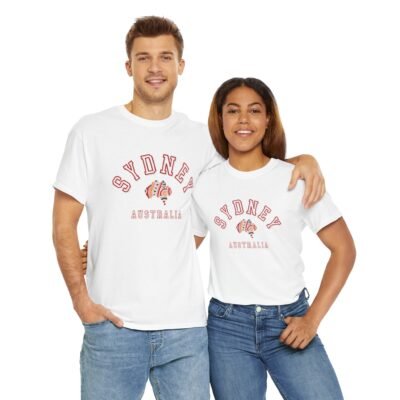 Sydney Australia Unisex Heavy Cotton Tee, Casual Wear, Travel Shirt, Gift for Him/Her, Summer Outfit, Vacation Apparel - Image 8