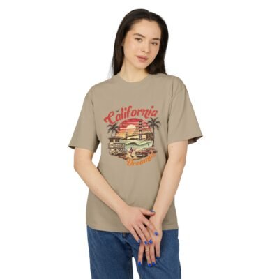 California Dreamin' Unisex Heavy Faded Tee, Vintage T-Shirt, Retro Summer Top, Beachwear, Gift for Travel Lovers - Image 7