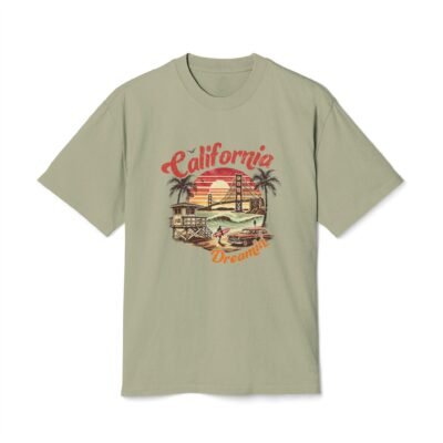 California Dreamin' Unisex Heavy Faded Tee, Vintage T-Shirt, Retro Summer Top, Beachwear, Gift for Travel Lovers - Image 9