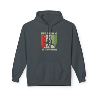 Unisex Fleece Snowboarding Hoodie with a funny message, Great for Casual Outings, Men's Fashion - Image 13