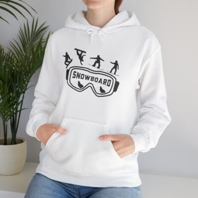 Snowboarder Unisex Hoodie for Winter Sports Lovers, Cozy Hooded Sweatshirt, Gift for Skiers, Outdoor Adventures, Snowboarding Apparel