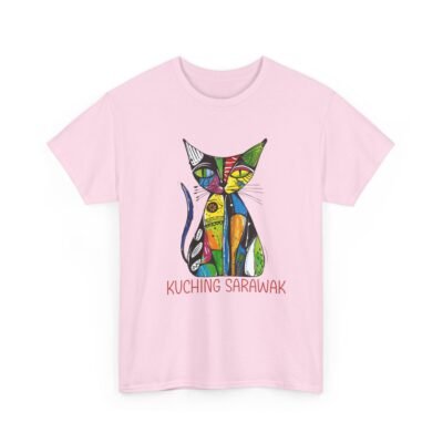Colorful Cat Tee, Perfect for Cat Lovers, Kuching Sarawak Design, Gift for Pet Owners, Casual Wear, Animal Lovers Tee, Unique Graphic [...] - Image 36