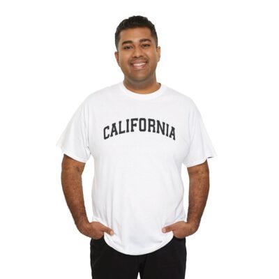 California Unisex Heavy Cotton Tee - Casual Summer Style, Perfect for Travel, Outdoor Adventures, and Beach Days - Image 6