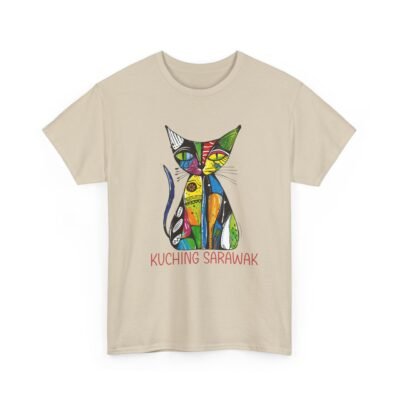 Colorful Cat Tee, Perfect for Cat Lovers, Kuching Sarawak Design, Gift for Pet Owners, Casual Wear, Animal Lovers Tee, Unique Graphic [...] - Image 16