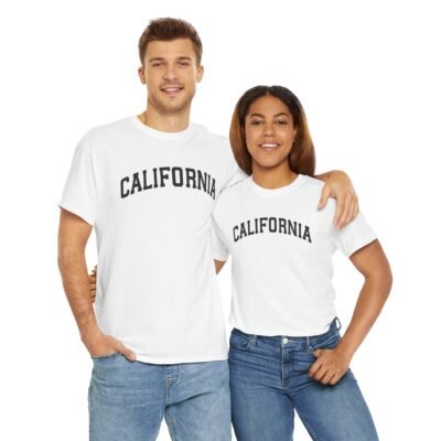 California Unisex Heavy Cotton Tee - Casual Summer Style, Perfect for Travel, Outdoor Adventures, and Beach Days - Image 8