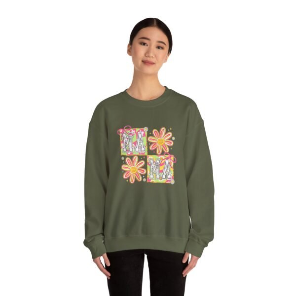Colorful MAMA Sweatshirt - Unisex Heavy Blend™ Crewneck for Moms - Mother's Day Gift - Image 3