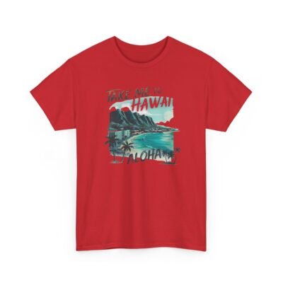 Unisex Heavy Cotton Tee, Tropical Vacation Shirt, Aloha Hawaii Graphic Tee, Summer Beachwear, Casual Relaxed Fit - Image 44