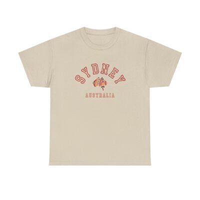 Sydney Australia Unisex Heavy Cotton Tee, Casual Wear, Travel Shirt, Gift for Him/Her, Summer Outfit, Vacation Apparel - Image 15