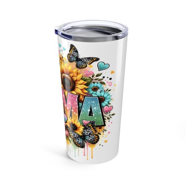 Mom's Sunflower Love 20oz Tumbler - Colorful Floral Design for Mother’s Day, Gifts - Image 4