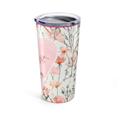 Floral Best Mom 20oz Tumbler - Perfect Gift for Mother's Day - Image 4