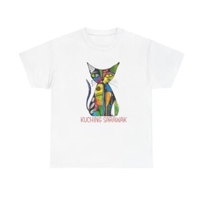 Colorful Cat Tee, Perfect for Cat Lovers, Kuching Sarawak Design, Gift for Pet Owners, Casual Wear, Animal Lovers Tee, Unique Graphic [...]