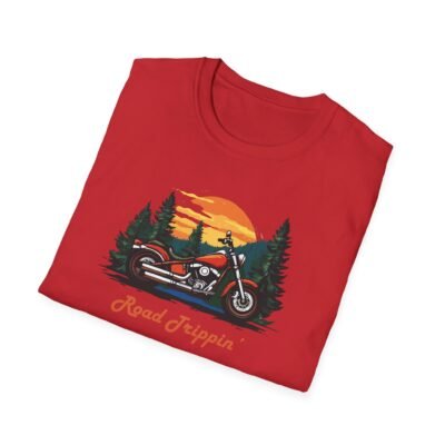 Motorbike Roadtrip Unisex T-Shirt - Adventure Travellers and Roadtrippers Theme - Image 21