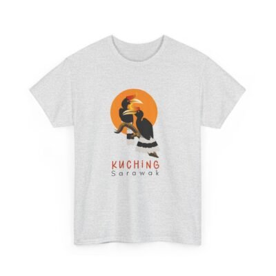 Kuching Sarawak Graphic Tee, Unisex Heavy Cotton Tee, Casual Wear, Travel Souvenir, Gift for Nature Lovers, Bird Lover Apparel - Image 8