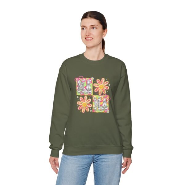 Colorful MAMA Sweatshirt - Unisex Heavy Blend™ Crewneck for Moms - Mother's Day Gift - Image 4