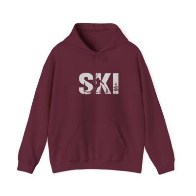 Ski Enthusiast Hooded Sweatshirt | Cozy Winter Hoodie, Ski Apparel, Gift for Skiers, Sportswear, Unisex Ski Hoodie - Image 10