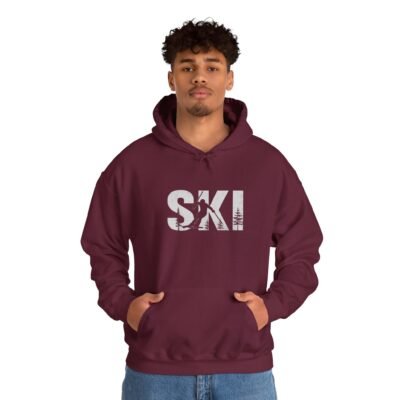 Ski Enthusiast Hooded Sweatshirt | Cozy Winter Hoodie, Ski Apparel, Gift for Skiers, Sportswear, Unisex Ski Hoodie - Image 14