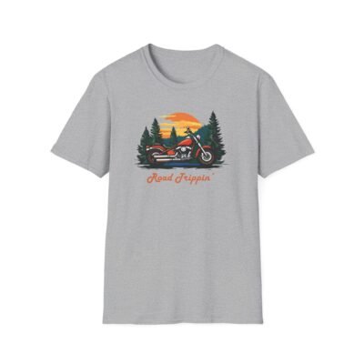 Motorbike Roadtrip Unisex T-Shirt - Adventure Travellers and Roadtrippers Theme - Image 10
