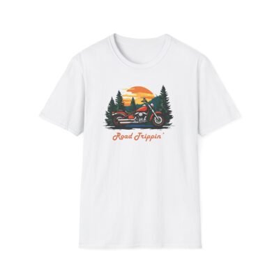 Motorbike Roadtrip Unisex T-Shirt - Adventure Travellers and Roadtrippers Theme