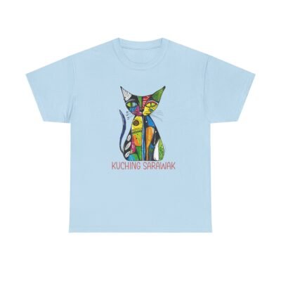 Colorful Cat Tee, Perfect for Cat Lovers, Kuching Sarawak Design, Gift for Pet Owners, Casual Wear, Animal Lovers Tee, Unique Graphic [...] - Image 30