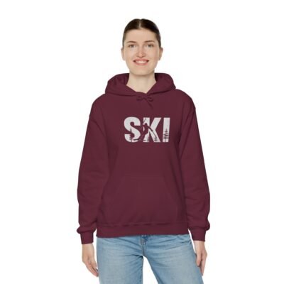 Ski Enthusiast Hooded Sweatshirt | Cozy Winter Hoodie, Ski Apparel, Gift for Skiers, Sportswear, Unisex Ski Hoodie - Image 15