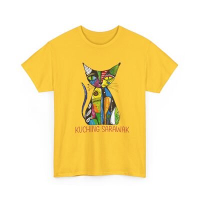 Colorful Cat Tee, Perfect for Cat Lovers, Kuching Sarawak Design, Gift for Pet Owners, Casual Wear, Animal Lovers Tee, Unique Graphic [...] - Image 28