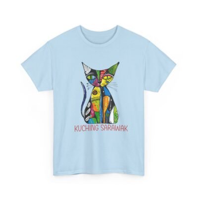 Colorful Cat Tee, Perfect for Cat Lovers, Kuching Sarawak Design, Gift for Pet Owners, Casual Wear, Animal Lovers Tee, Unique Graphic [...] - Image 32