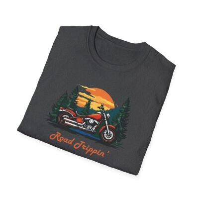 Motorbike Roadtrip Unisex T-Shirt - Adventure Travellers and Roadtrippers Theme - Image 15