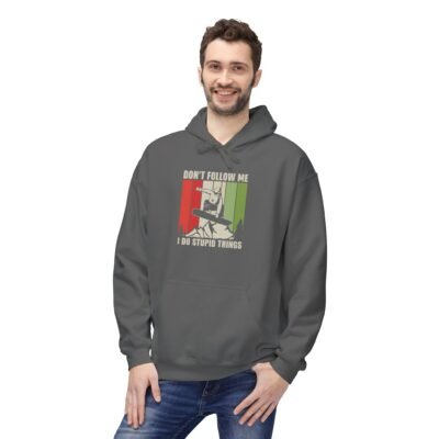 Unisex Fleece Snowboarding Hoodie with a funny message, Great for Casual Outings, Men's Fashion - Image 19