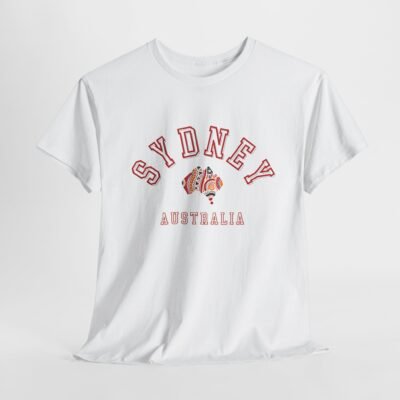 Sydney Australia Unisex Heavy Cotton Tee, Casual Wear, Travel Shirt, Gift for Him/Her, Summer Outfit, Vacation Apparel