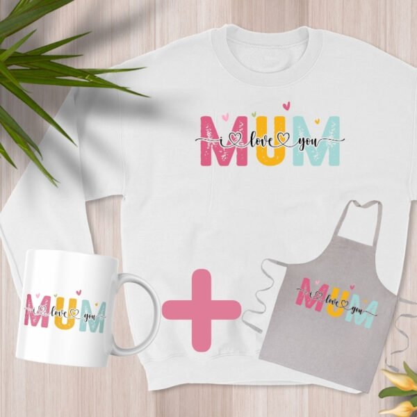 Mother's Day Gift Bundle - Sweatshirt, Apron & Mugs