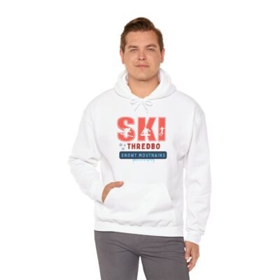 Ski Adventure Hoodie, Unisex Ski Sweatshirt, Cozy Winter Apparel, Snowy Mountains Gift, Outdoor Sports Hoodie - Image 9