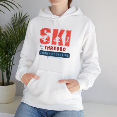 Ski Adventure Hoodie, Unisex Ski Sweatshirt, Cozy Winter Apparel, Snowy Mountains Gift, Outdoor Sports Hoodie - Image 8