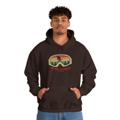 Mountain Adventure Hooded Sweatshirt, Cozy Pullover, Ski Apparel, Casual Streetwear, Gift Idea for Winter Sports Lovers - Image 5
